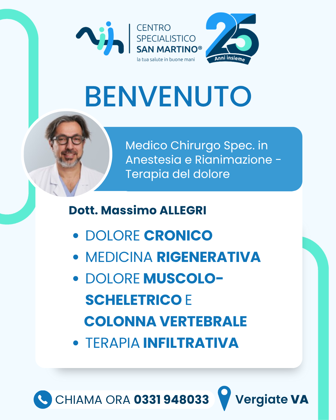 Benvenuto Dott. Massimo Allegri