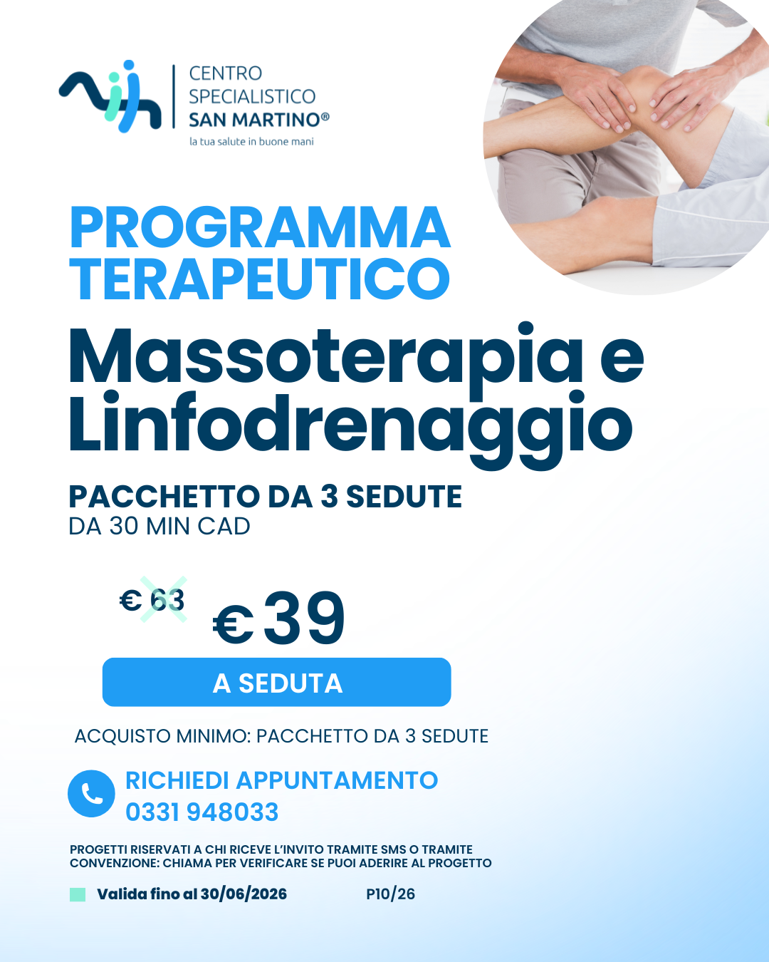 Promozione Massoterapia e Linfodrenaggio